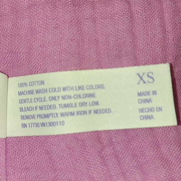 NWT Stars Above 100% Cotton Gauze Button Down Shirt XS - Picture 4 of 6